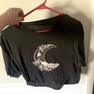 Moon plus sized crop top